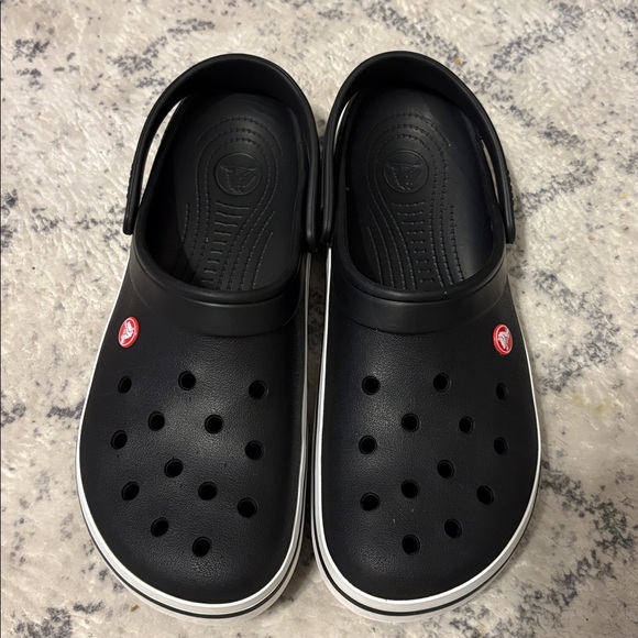 CROCS Black and White Clogs - Picture 2 of 5